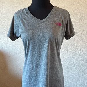 The North Face Gray Fitted Short Sleeve Tee